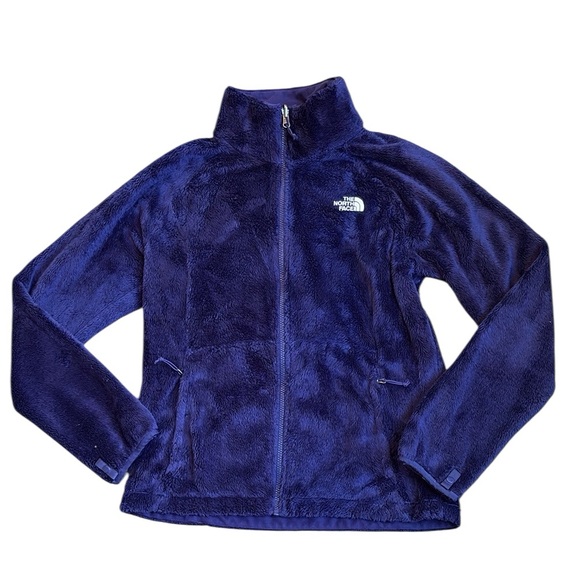 The North Face Osito Fleece Jacket Women's M Purple Full Zip Fuzzy Soft - Picture 1 of 10